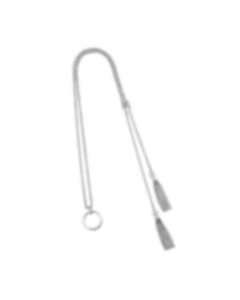 christofle Sterling Silver Eyeglass Holder Long Necklace
