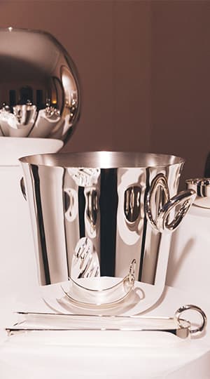 Silver-Plated Champagne Bucket Vertigo