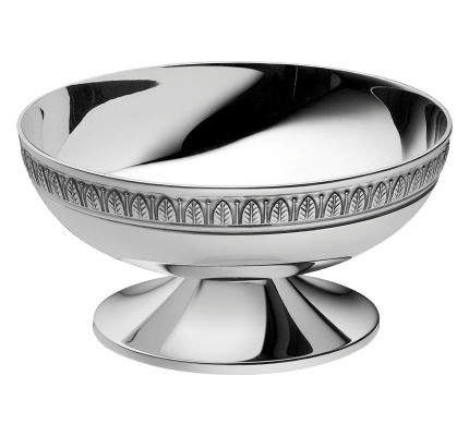 christofle low bowl on stand 14,5cm malmaison  silver plated 2