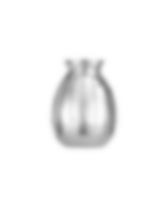 Silver-plated Sycomore Round Vase Gallia