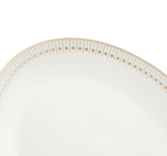 christofle porcelain oval platter 28 cm gold finish 2