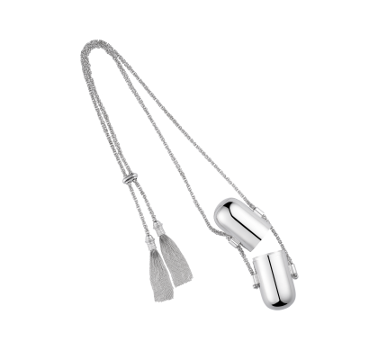 christofle sterling silver necklace lipstick box 0
