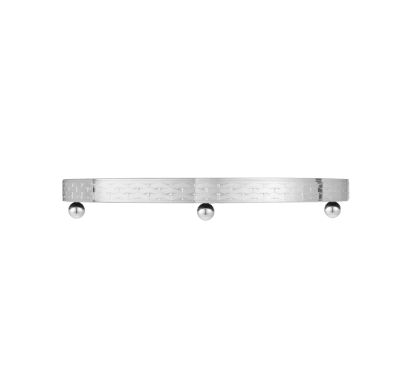 christofle silver-plated half circle tray surtout 1