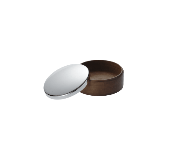 Boîte ronde petit modèle Uni Métal Argenté , UNI
