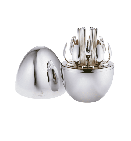 christofle silver-plated flatware set for 6 people (24 pieces) 0