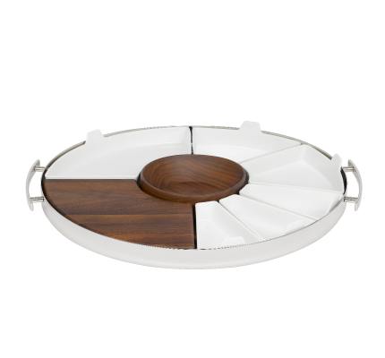 christofle stainless steel mood party tray  1