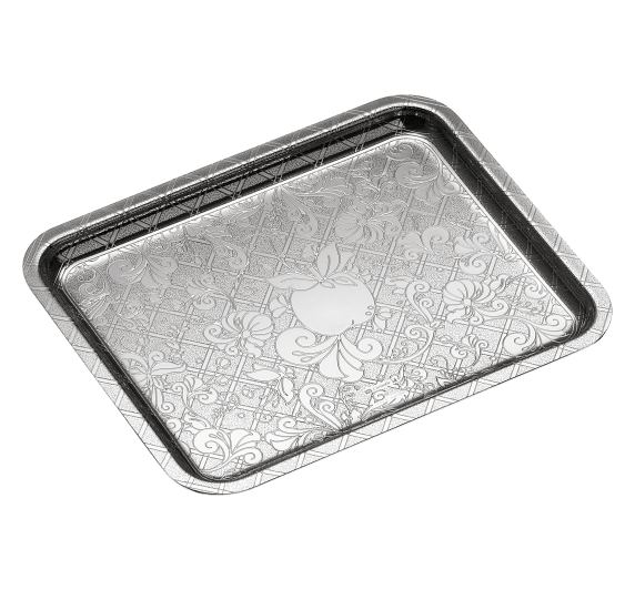 christofle tray 20x16 cm jardin d'eden  silver plated 1
