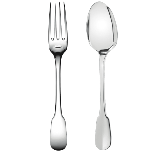 christofle flatware set for children (2 pieces) cluny  silver plated 1