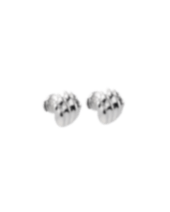 christofle sterling-silver stud earrings rhodium-plated 1
