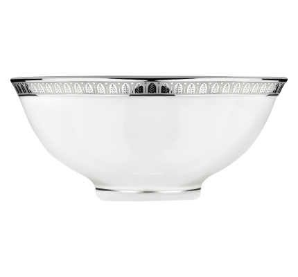 christofle porcelain chinese soup bowl platinum finish 2