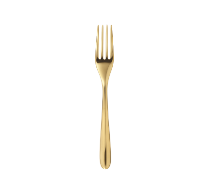 christofle gold stainless steel dessert fork 2