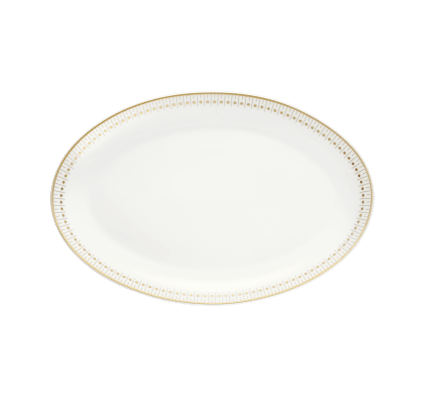 christofle plat ovale 28 cm finition or 0