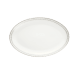 christofle Porcelain Oval platter 28 cm Platinum Finish
