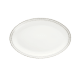 christofle porcelain oval platter 28 cm platinum finish 0
