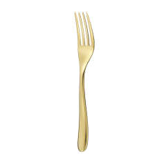 christofle stainless steel table fork - gold colour 3