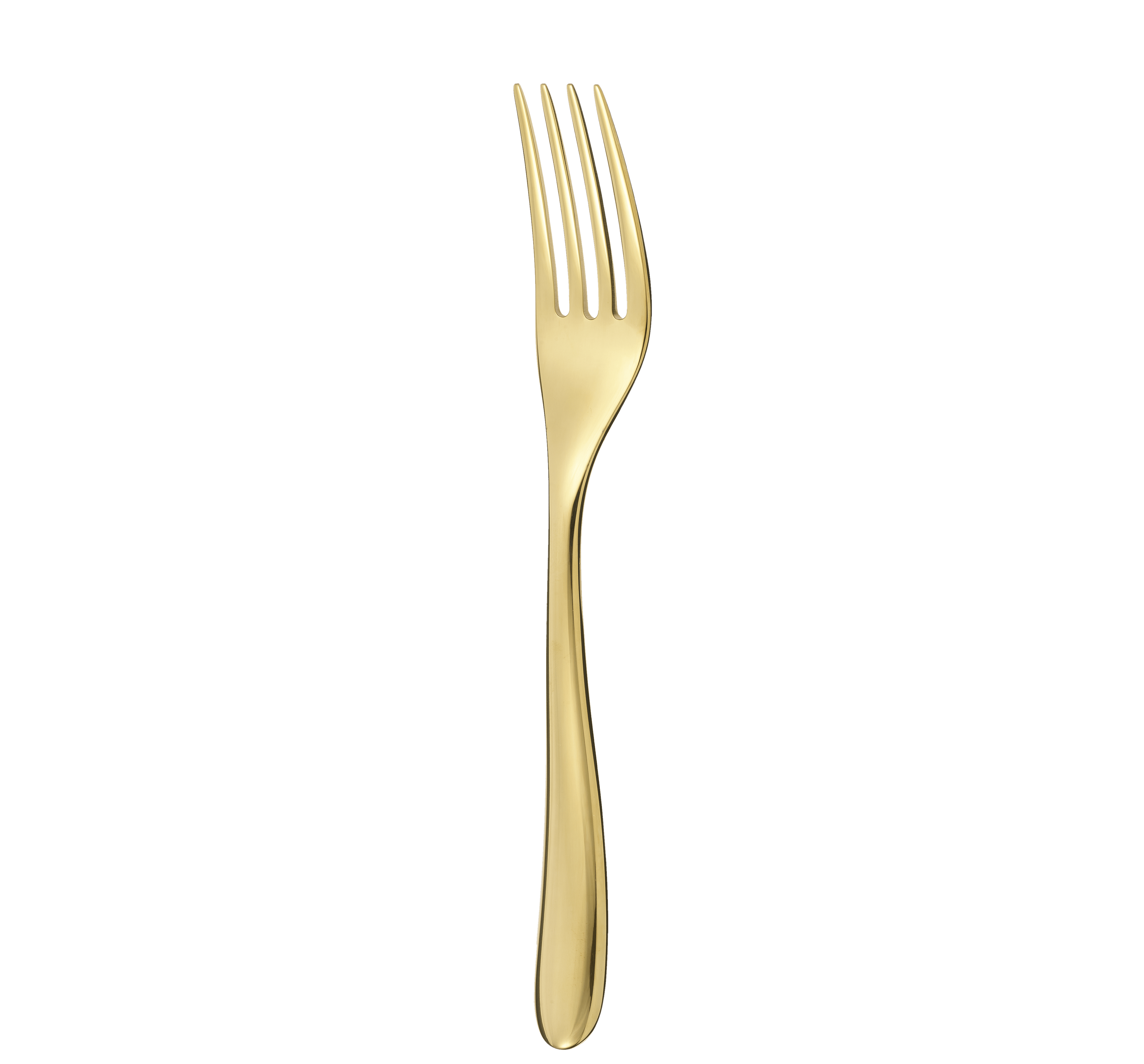 christofle fourchette de table en acier - coloris or 3