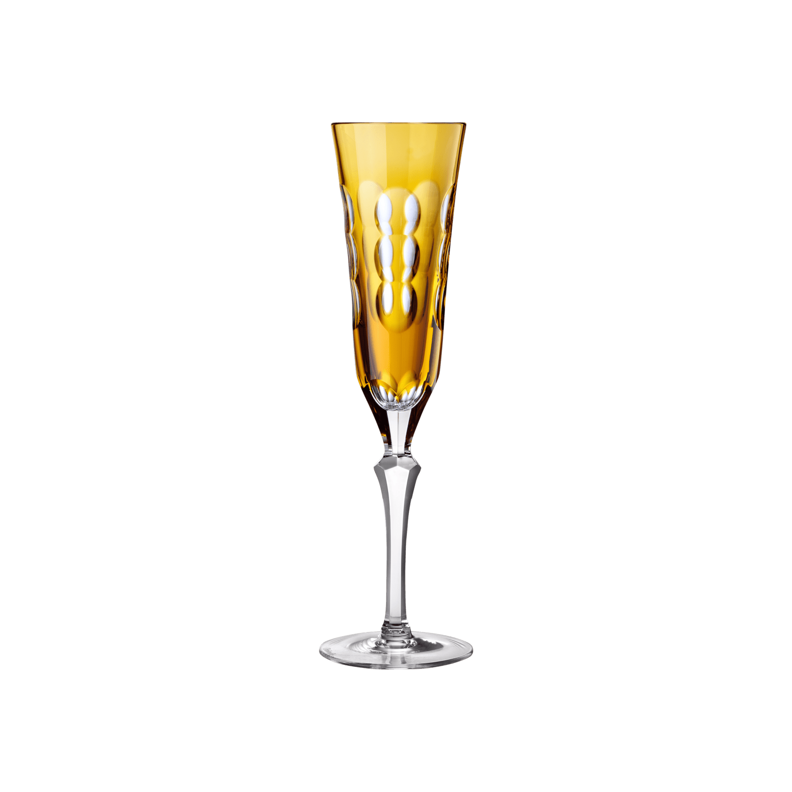 Amber Crystal Champagne Flute Kawali Christofle