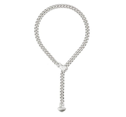 christofle sterling-silver necklace rhodium-plated 1