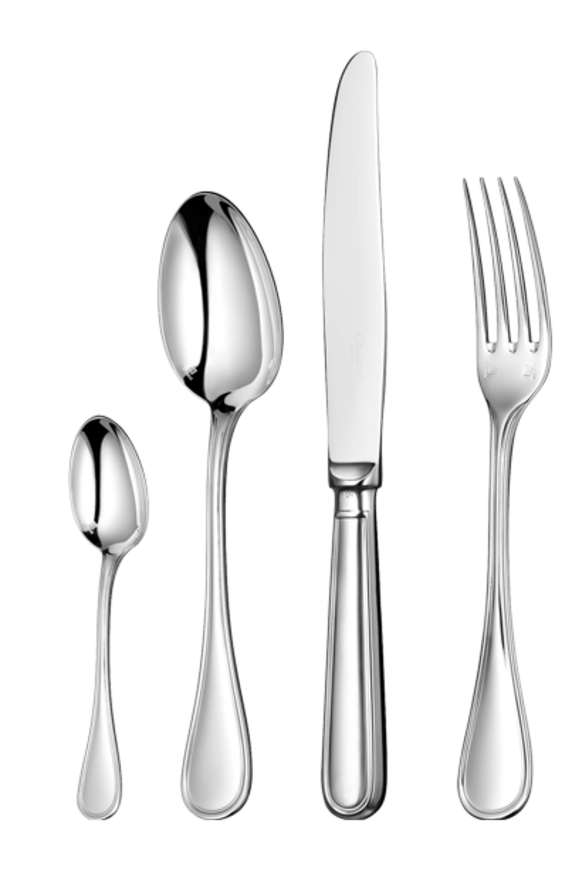 christofle 24-piece silver-plated flatware set with free chest 2
