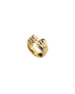christofle Sterling-Silver Gilded 24 carats Open Ring