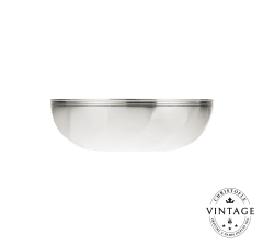Vintage Silvered Bowl Torsade 17cm