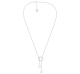 christofle Pearl & Sterling Silver Lariat Necklace 
