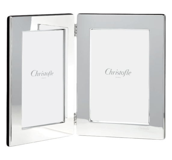 christofle cadre à photo double en métal argenté - pour photos de 10 x 15 cm 3