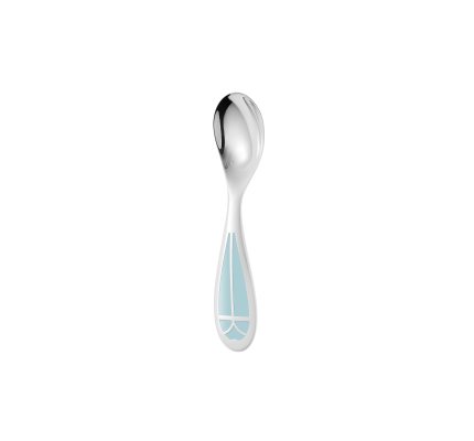 christofle silver-plated baby spoon - ice blue 0