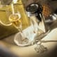 christofle set of 2 crystal champagne flutes 1