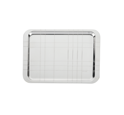 christofle silver-plated rectangular tray - 21 x 30 cm 0