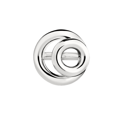 christofle sterling silver double ring with loop 1