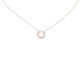 christofle rose gold & diamond pendant 1
