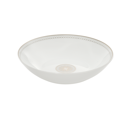 Porcelain Soup cereal bowl Platinum Finish
