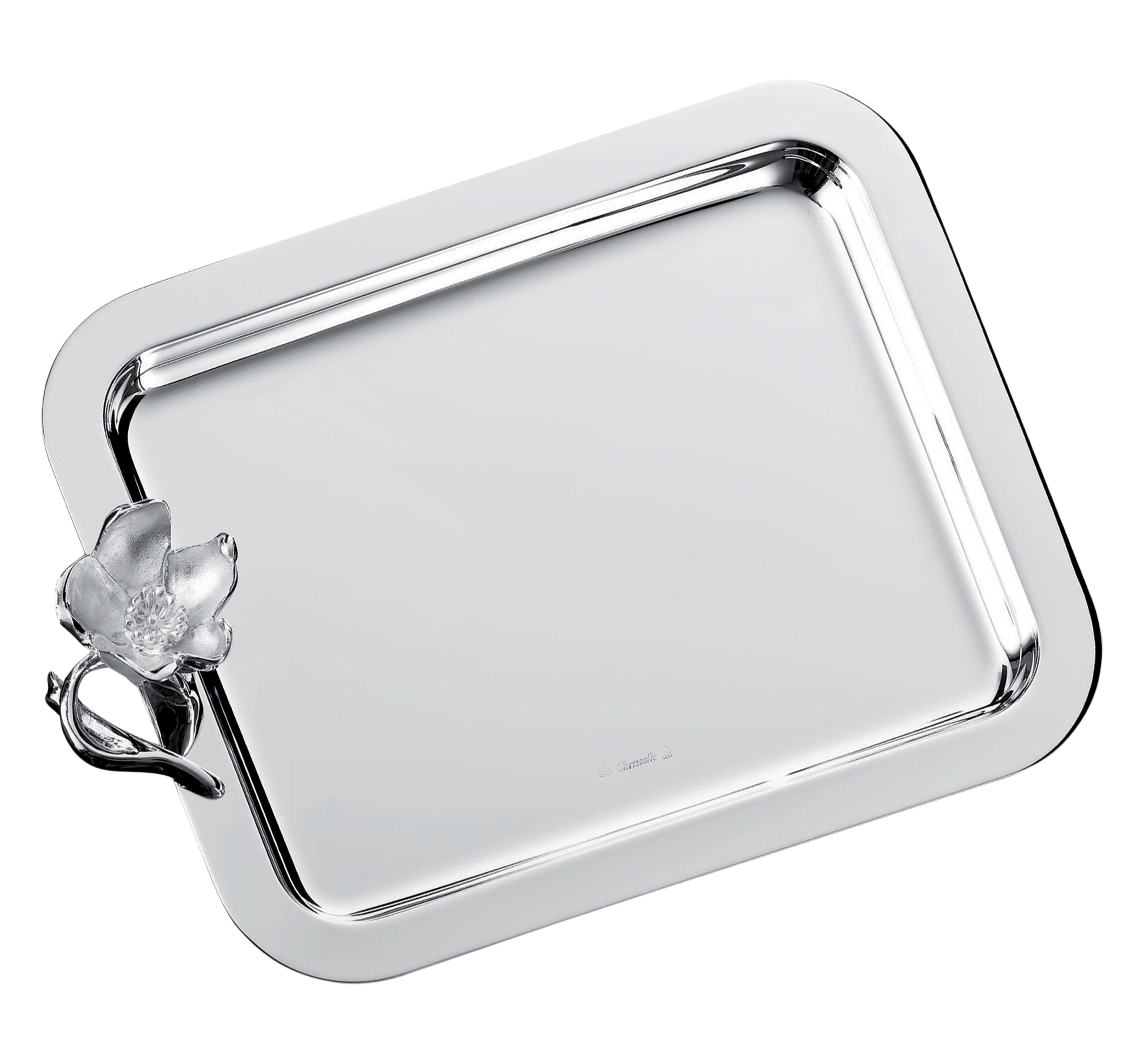 christofle plateau rectangulaire en métal argenté - 20 x 16 cm 5