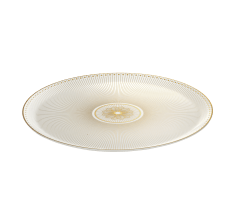 christofle porcelain pie dish gold finish 1