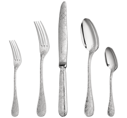 christofle flatware set for 12 people (110 pieces) with chest 1