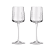 christofle Set of 2 Crystal White Wine Glasses