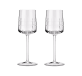 christofle set of 2 crystal white wine glasses 1