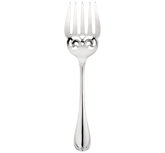 christofle fish serving fork malmaison  silver plated 1