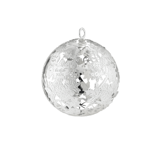 Silver-Plated Christmas Ornament 2025 Edition