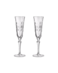 Set 12 FRANKLIN MINT Les Fleurs De Champagne Crystal Flutes Glasses New COA