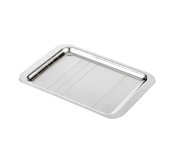 christofle silver-plated rectangular tray - 22 x 16 cm 1