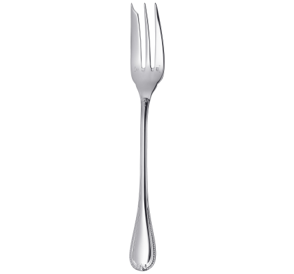 christofle serving fork malmaison  silver plated 0