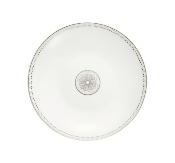 christofle porcelain open vegetable dish platinum finish 0