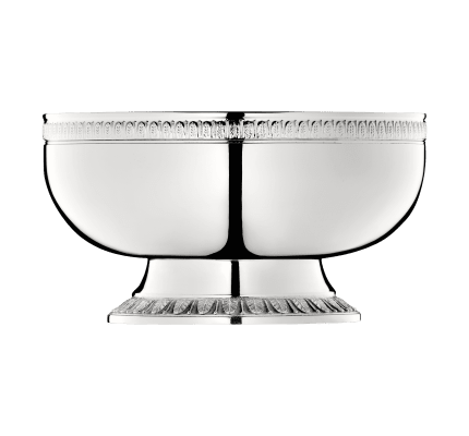 christofle bowl on stand malmaison  silver plated 1