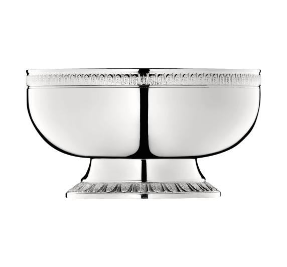 christofle bowl on stand malmaison  silver plated 1
