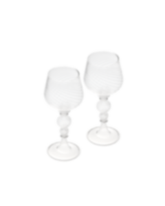 Set of 2 white wine glasses Tourbillons