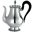 christofle tea pot, 8 cups malmaison  silver plated 1
