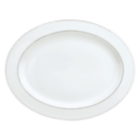 christofle Porcelain Oval Platter Platinum Finish