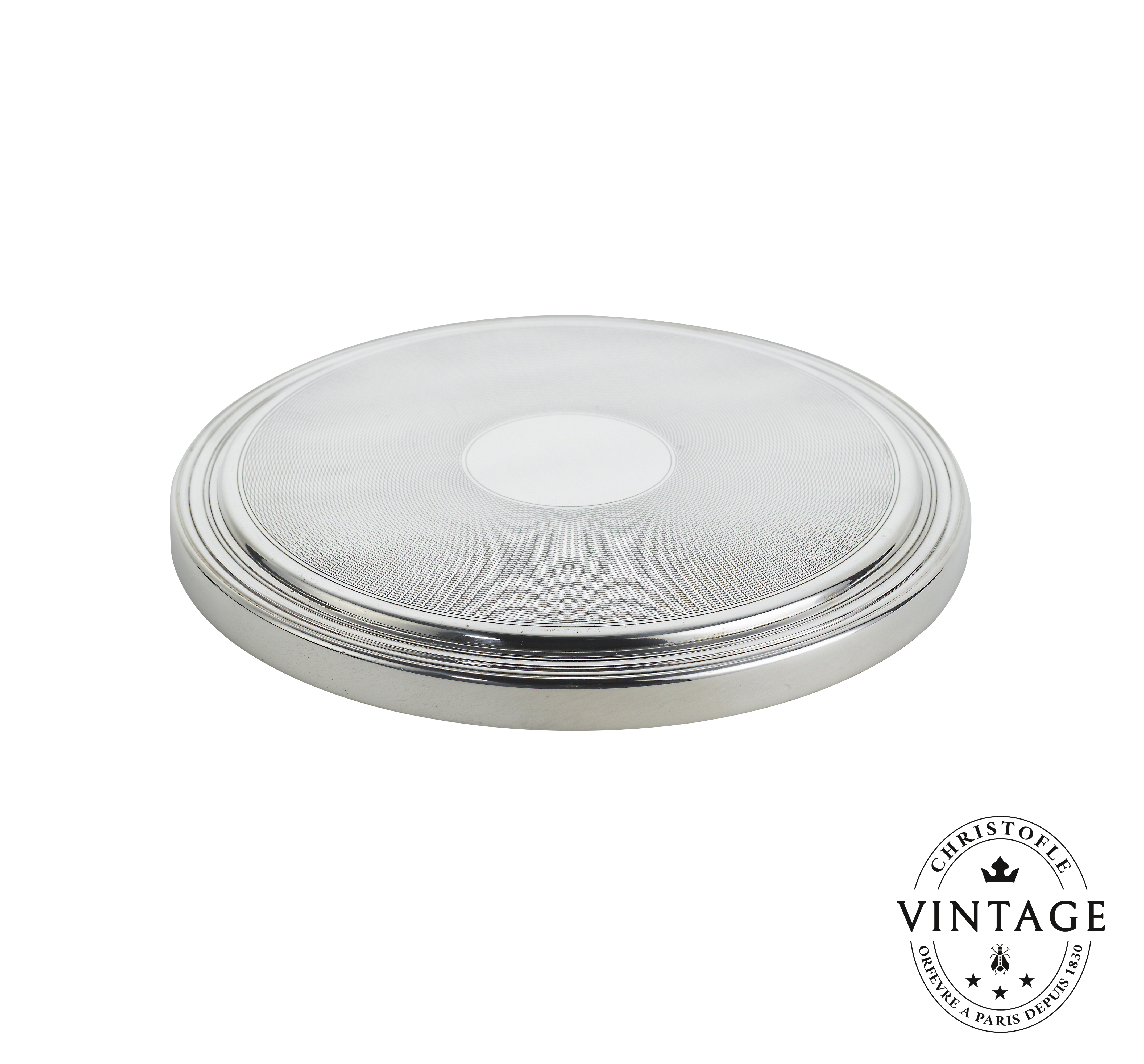 christofle trivet, silverware - vintage 1